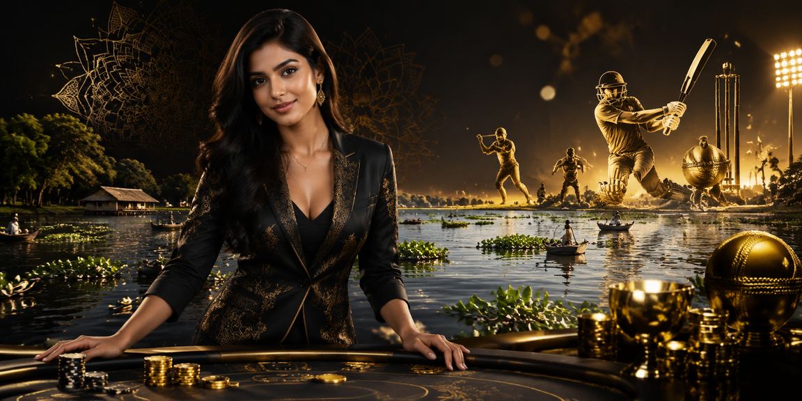 বাংলাদেশ ক্রিকেট বেটিং — মডেল ও স্টেডিয়াম দৃশ্য