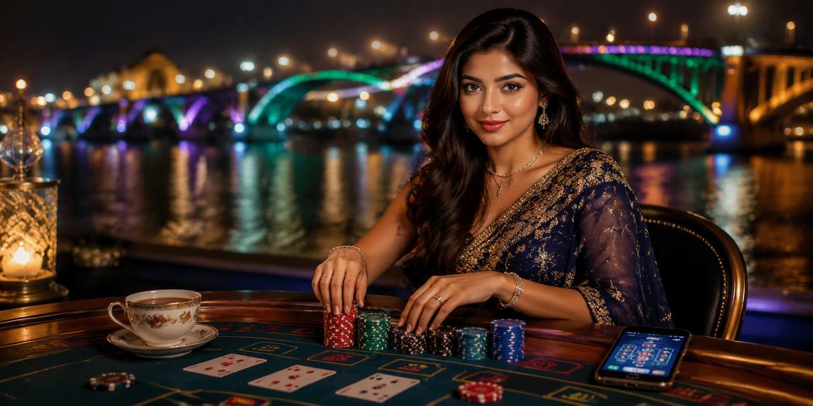 রাজশাহীতে একজন বাংলাদেশি মডেল মোবাইলে গেমিং উপভোগ করছেন